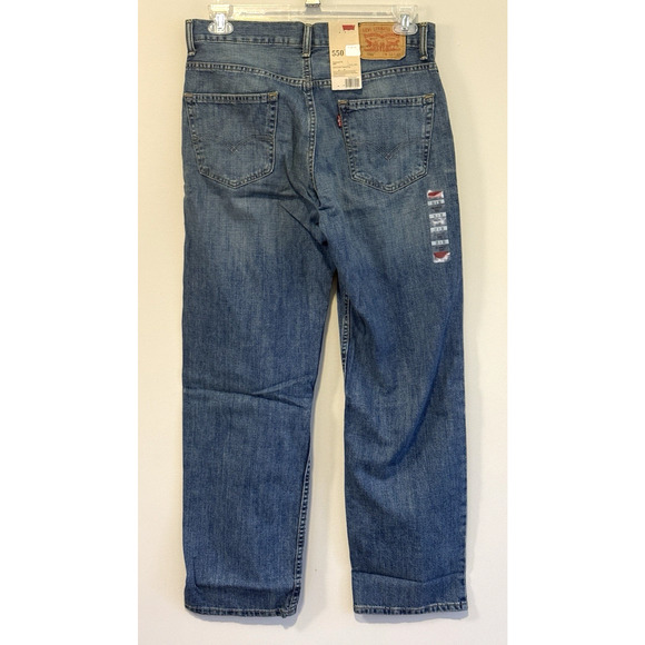 Levi's 550 Men's Medium Rinse Relaxed Taper Fit Jeans 33x32 100% Cotton NWT - Picture 4 of 6